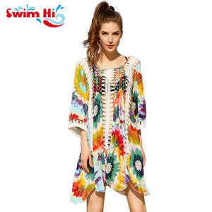 Usine Kaftan <span class=keywords><strong>Micro</strong></span> <span class=keywords><strong>Bikini</strong></span> Sarongs Floral Beachwear Pareo Floral Imprimé Imprimé Fleurs Couvrir - Product Image 1