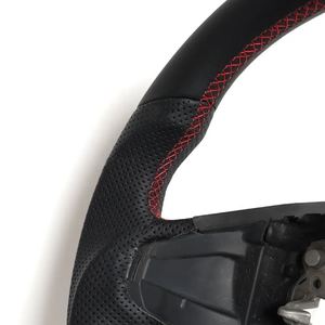 Volant Performance en cuir compatible avec <span class=keywords><strong>Ford</strong></span> Tourneo Custom <span class=keywords><strong>puma</strong></span> 2017 2018 2019 <span class=keywords><strong>2020</strong></span> 2021 Volant en fibre de carbone - Product Image 3