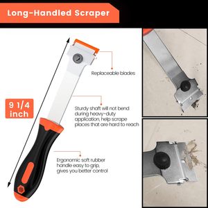 Razor Blade Scraper, 2 PCS Razor Scraper <b>Tool</b> <b>for</b> Removing Label, Registration Sticker, Tint, Grease From Windshield, Appliance - Product Image 5