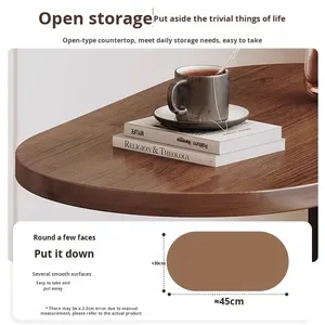 Customizable Solid Wood Top <strong>Wooden</strong> Frame Modern Simple Nordic Coffee <strong>Table</strong> for Living Room Bedroom <strong>Small</strong> Apartment - Product Image 2