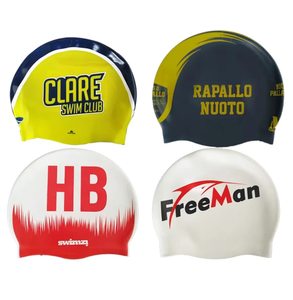 Factory Adjustable <b>Silicone</b> Swim Cap Support Custom Logo Country Flag Pattern Printed Racing Seamless Swimming Cap - Product Image 4