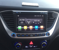 Lecteur DVD de voiture Android 14 8 pouces IPS pour Hyundai Verna 2016 2018 Radio DSP GPS Parrot Adas 4+64 Go ROM