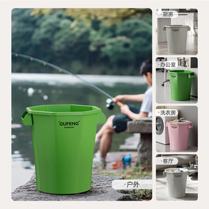 Cubo de Basura Octagonal Gufeng de 33.5 cm, Gran Capacidad, Uso Interior y Exterior - Product Image 3