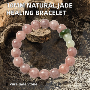 Natural Stone <b>Beaded</b> Bracelet Round <b>Crystal</b> Jewelry Meditation Gift for Women - Product Image 2