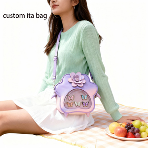 Produsen Tas Ita Transparan dengan Desain Cetak Karakter Anime, Perubahan Warna Bertahap Motif Cakar Kucing Kustom - Product Image 2