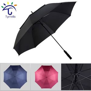 Parapluie de golf personnalisé de 56 pouces à ouverture automatique avec double auvent, protection contre le vent et le soleil pour adultes - Product Image 5