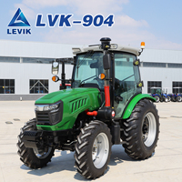 Tracteur agricole à roues 90 CV 4x4 certifié CE, idéal pour la culture en verger, vignoble et petites exploitations agricoles - Vente chaude