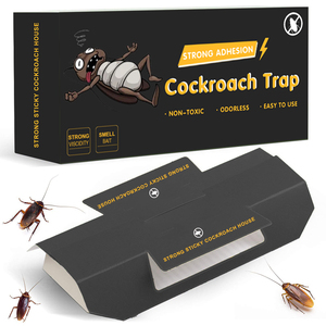Trampas <span class=keywords><strong>para</strong></span> <span class=keywords><strong>Cucarachas</strong></span> con Tablas Adhesivas Fuertes y Cebo con Olor, No Tóxicas e Inodoras, <span class=keywords><strong>para</strong></span> Interiores, Cocina y Dormitorio, Paquete de 12 - Product Image 1