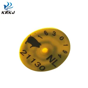 KED KD530 135.6 KHZ wholesale sheep cattle cow pig id round plastic animal rfid button ear tag