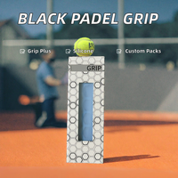 Poignée de raquette de pickleball en silicone antidérapante avec grip de raquette de pickleball noir, accessoires de produits de tennis