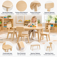 Meubles préscolaires en bois massif, bureau Montessori, chaise pour tout-petits, organisateur de rangement pour crèche, ensemble de table, fournisseurs de garderies, salle de classe
