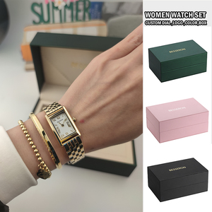 Ensemble de bracelets de montre en acier inoxydable de haute qualité avec logo personnalisé, accessoire de mode de luxe pour femmes, variété de cadeaux - Product Image 4