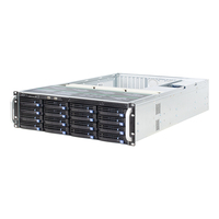 Chasis de Servidor Vacío Personalizado OEM ODM de 3U y 16 Bahías para Montaje en Rack, Carcasa de Almacenamiento para PC, Placa Trasera MINI SAS de 6 GB/s, 2*USB2.0
