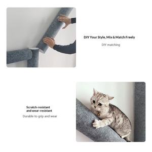 <span class=keywords><strong>Arbre</strong></span> à chat mural en feutre à grimper DIY, griffoir mural pour chat, poteau à griffes personnalisé, absorption de liquide en céramique, tige d'absorption d'eau - Product Image 3