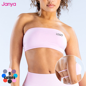 Janya 2026 <span class=keywords><strong>Top</strong></span> Sportivo da <span class=keywords><strong>Donna</strong></span> Senza Maniche per Palestra e <span class=keywords><strong>Fitness</strong></span>, Reggiseno Sportivo Senza Spalline e Senza Schienale, Reggiseno a Tubo per Yoga ad Alta Elasticità e Senza Cuciture - Product Image 1