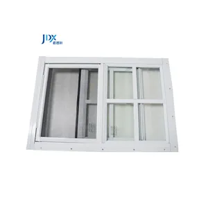 Fenêtre suspendue en vinyle à Double vitrage, Design de grille, Ventilation de levage, fenêtre insonorisée à battants en pvc au Design moderne