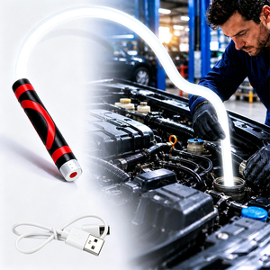 Lampe <span class=keywords><strong>de</strong></span> <span class=keywords><strong>travail</strong></span> LED flexible 2026, nouvelle lampe torche LED pliable <span class=keywords><strong>de</strong></span> 1800 mAh, bâton lumineux rechargeable flexible <span class=keywords><strong>de</strong></span> 27 pouces pour la réparation automobile et les espaces étroits - Product Image 6