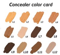 Anti-cernes liquide minéral 12 couleurs, imperméable, longue tenue, couvrance totale, éclaircissant, correcteur de cernes, maquillage du visage pour tous les types de peau