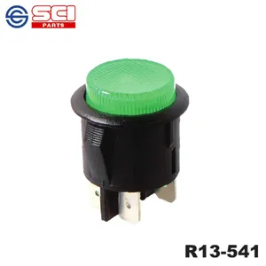 SCI Taiwan R13-541 250V máx. Tensão 16A máx. Interruptores de botão de corrente