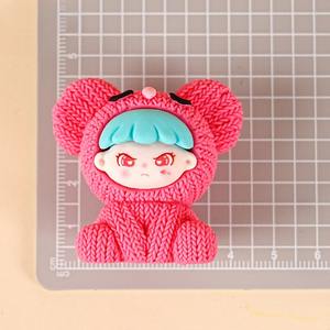 Kits de artesanía de resina DIY al por mayor-suéter de punto hermana mayor y sésamo caja ciega bonita adornos de gránulos textura difusa decoración de escritorio - Product Image 4