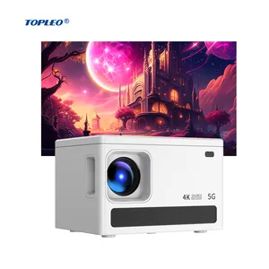 Topleo Portable Video Projector Home Theater LCD factory direct sales of spot tv smart android screen projector