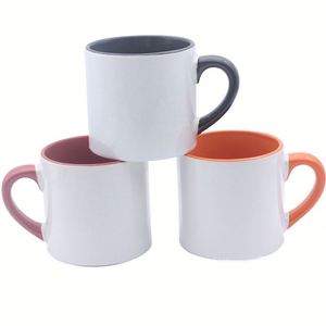 Taza Blanca de 6 oz - Cerámica Clásica de Gres para Promoción/Regalo, Sublimación DIY, Ideal para Regalos - Product Image 1