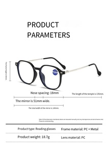 Loupes classiques personnalisées appareils de lecture ordinateurs à la mode PC hommes femmes loupes vente en gros. - Product Image 5