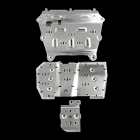 Plaque de protection du moteur et protection inférieure en alliage d'aluminium 5/8 mm FASTCULB CHERY JETOUR J2 2013- Couleur aluminium naturel