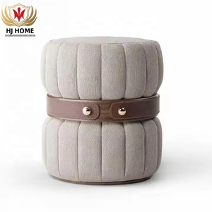 HJ HOME Tabouret de chevet moderne en acier inoxydable pour chambre à coucher de luxe légère <span class=keywords><strong>Chaise</strong></span> <span class=keywords><strong>longue</strong></span> et lit ottoman King Size - Product Image 6