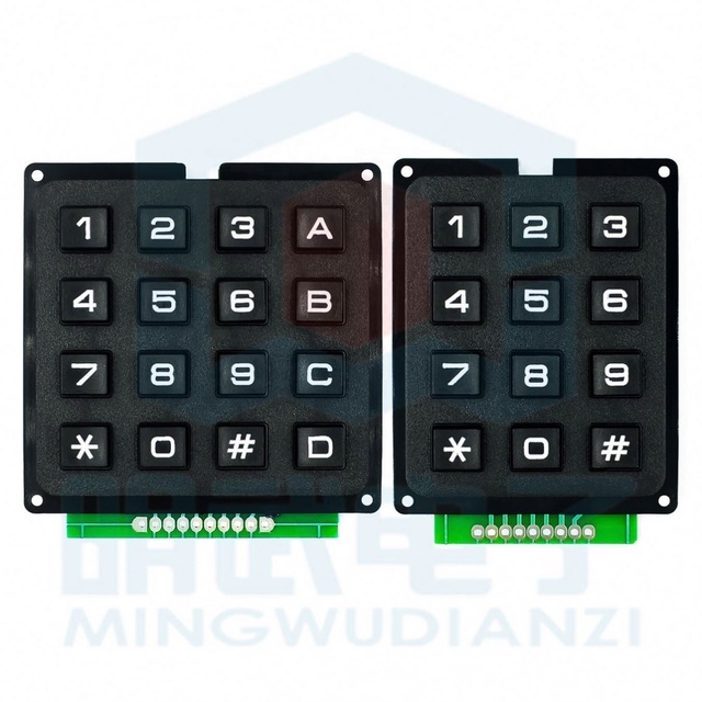 4x4 3x4 Matrix Keyboard Keypad Module Use Key PIC AVR Stamp Sml 4*4 3*4 Plastic Keys Switch for Controller
