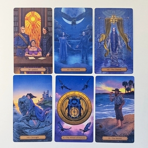 Cartes de tarot gothiques Edgar Allan Poe de qualité supérieure, double face, texture lin gaufré, tarot traditionnel Rider Waite pour collectionneurs - Product Image 3