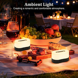 Lampe de chevet de nuit en gros, rechargeable par USB, lampe de table décorative pour hôtel, camping en plein air - Product Image 3