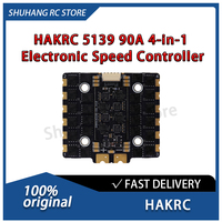 HAKRC 5139 90A ESC 4-en-1 2S-8S Lipo à faible bruit pour temps de vol prolongé, PWM, pour drones FPV de course freestyle de taille moyenne à grande en composite