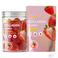 Gummies de collagène WELLBODY à la saveur naturelle de fraise pour cheveux, peau et ongles, avec biotine et vitamines – Produits de beauté en marque blanche