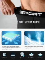 Pantalones Cortos de Compresión de Alta Elasticidad y Secado Rápido para Hombre, Transpirables y Elásticos, para Entrenamiento de Baloncesto y Running