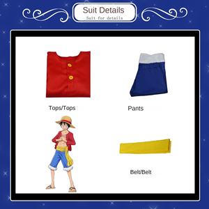 Conjunto <span class=keywords><strong>de</strong></span> disfraz <span class=keywords><strong>de</strong></span> Cosplay <span class=keywords><strong>de</strong></span> <span class=keywords><strong>Luffy</strong></span> <span class=keywords><strong>de</strong></span> segunda generación, Top <span class=keywords><strong>de</strong></span> algodón <span class=keywords><strong>de</strong></span> una pieza y sombrero <span class=keywords><strong>de</strong></span> paja, zapatos <span class=keywords><strong>de</strong></span> utilería, ropa <span class=keywords><strong>de</strong></span> personaje <span class=keywords><strong>de</strong></span> Anime - Product Image 6