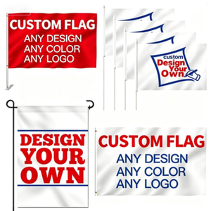 Drapeaux promotionnels personnalisés en gros pour l'extérieur, en tissu durable, toutes tailles, pour les salons professionnels, les rencontres sportives et la publicité commerciale - Product Image 1