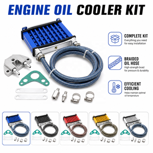 Refroidisseur d'huile moteur en aluminium pour moto, <span class=keywords><strong>radiateur</strong></span> de refroidissement pour moto tout-terrain, ATV pour 125cc 140cc 150cc - Product Image 1