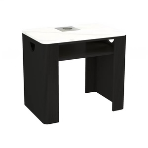 Modern <b>Light</b> Luxury Wood Nail Art Table Marble Tops Vacuum Cleaner <b>Socket</b> Chair Multifunctional Salon Furniture for Hospital - Product Image 6