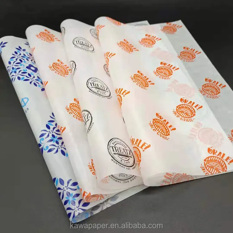 hamburger sandwich wrapping paper of food safe printing from china suppliers