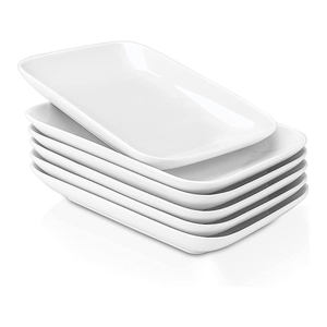 <span class=keywords><strong>Venta</strong></span> directa <span class=keywords><strong>Platos</strong></span> rectangulares <span class=keywords><strong>de</strong></span> porcelana <span class=keywords><strong>Cerámica</strong></span> Ensalada Postre Aperitivo <span class=keywords><strong>Platos</strong></span> <span class=keywords><strong>de</strong></span> sushi Bandejas blancas para servir Plato elegante - Product Image 1