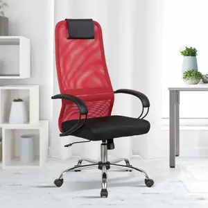 Großhandel ergonomische Computer Executive Konferenz Red Mesh Stuhl Silla de oficina Arbeit drehbar Büro Schreibtischs tuhl