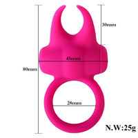 Wiederaufladbare 5-Gang-Penisverschluss-Silikon-Hülse Vibrationsringe Mini-Sex-Paare Nippel-Stimulations-Erwachsenenspielzeug für Sexual-Lifting