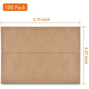 Bán Buôn Nâu Kraft Giấy Phong Bì Tự Niêm Phong Dính Thư Kích Thước Danh Mục Envelpe Cho Vận Chuyển Gửi Thư Đám Cưới Lời Mời - Product Image 2
