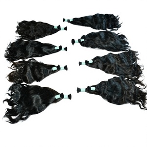 Extensiones de Cabello Natural Remy Indio Virgen Vietnamita 100% Puro, Color Negro, Estilos Liso y Ondulado, 100g - Product Image 1
