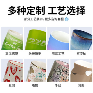 Tazas de Cerámica Personalizadas con Impresión de Logotipo para Regalos de Oficina, Promociones, Tazas de Porcelana para Café, Leche y Agua, Unidad Individual, Color Sólido - Product Image 2