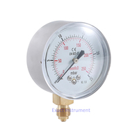 Fond du boîtier en acier inoxydable et connexion en laiton-manomètre à Capsule-manomètre Mbar-manomètre gemicro-manomètre à Micro-pression sous vide