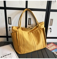 Nouveau Sac Fourre-Tout en Toile Style Japonais 2026, Personnalisable avec Logo, Grande Capacité, Multicolore, Sac à Main Décontracté pour Femme, Sac à Bandoulière