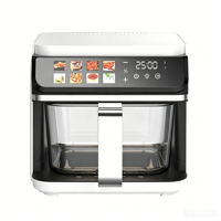 Anbolife Fabrik 6,3QT (6L) Digitale Glas-Heißluftfritteuse, 8 Voreingestellte Menüs, OEM/ODM, PFAS-frei, Farbdisplay, Ungiftig, OEM ODM