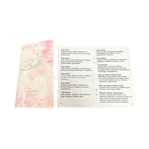 Custom Beautiful Silver Stamping Edges Paper Sleeve 7x12cm Pink Soul <span class=keywords><strong>Tarot</strong></span> Cards Decks con bolsa de cuerda de terciopelo - Product Image 6